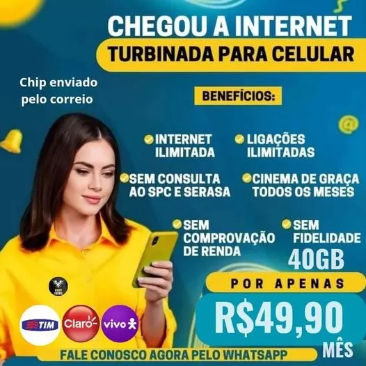 Chegou a Internet Turbinada Para Celular - Todas as Operadoras 