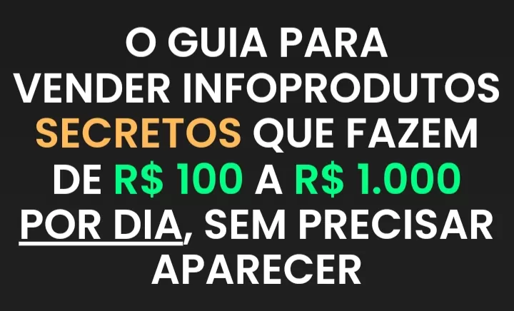 Lucre Até R$ 1 Mil Por Dia Sem Aparecer