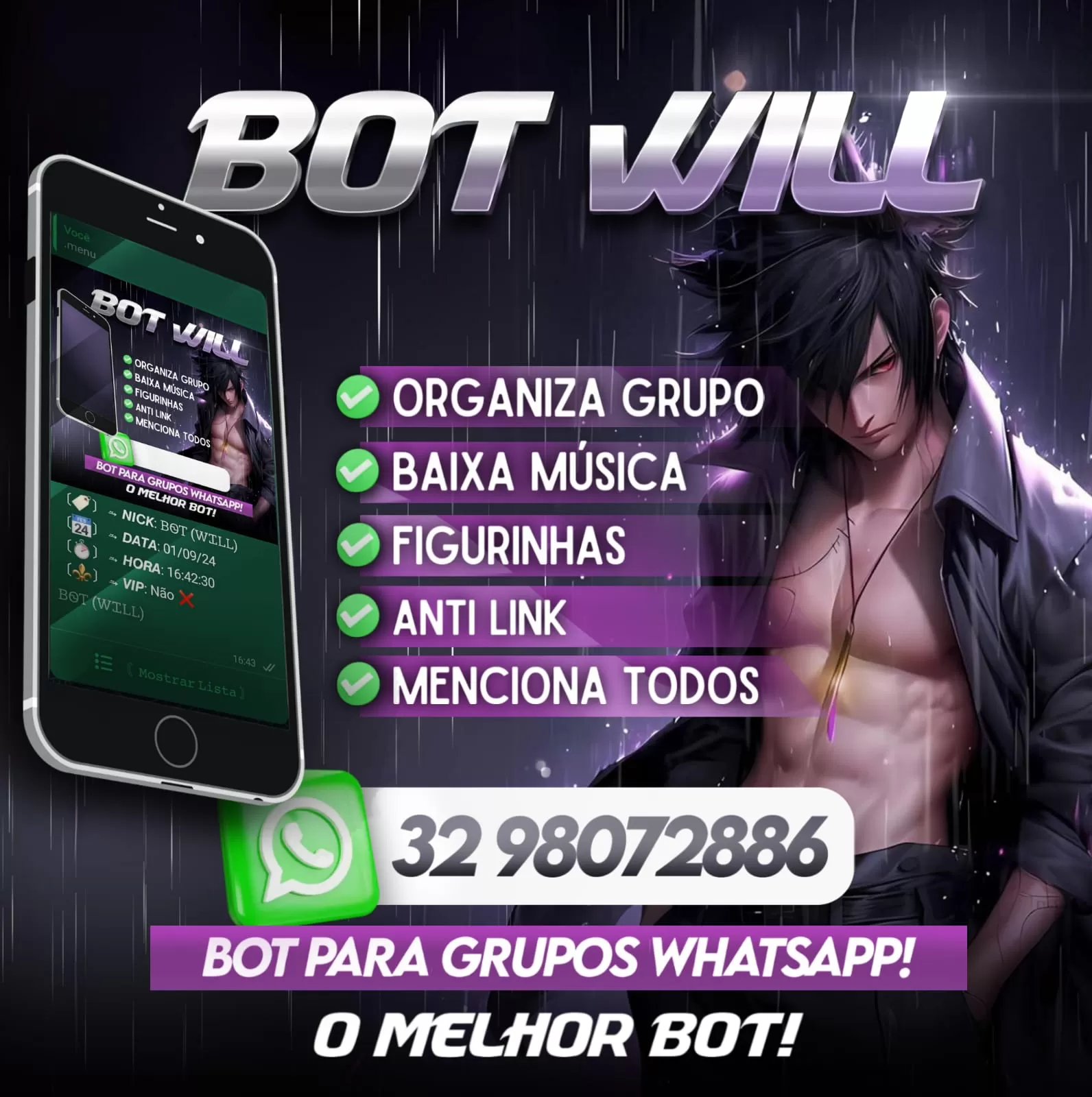 ALUGUEL DE BOT (GESTÃO DE GRUPOS)