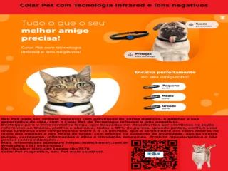 Colar Pet - (Tecnologia infrared e íons negativos)